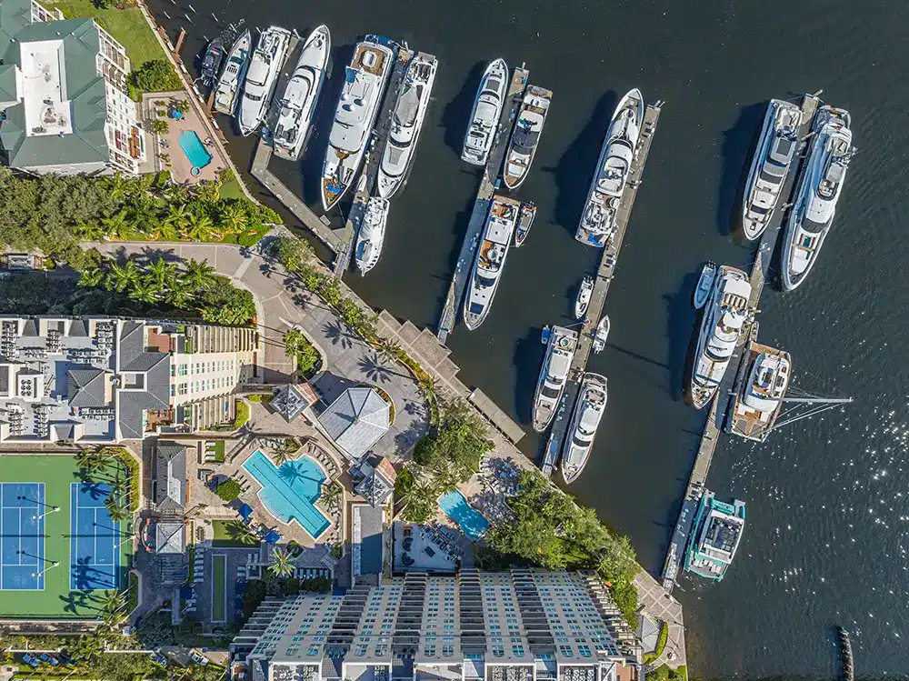 luxury yacht marina in Fort Lauderdale